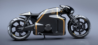 Illustration for article titled Gorgeous Lotus C-01 bike is half retro, half Tron, full awesome